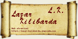 Lazar Kilibarda vizit kartica